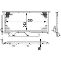 Kondenzátor klimatizácie MAHLE AC 663 000P - obr. 1