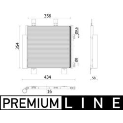 Kondenzátor klimatizácie MAHLE AC 899 000P - obr. 1