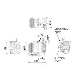 Kompresor klimatizácie MAHLE ACP 1459 000P - obr. 1