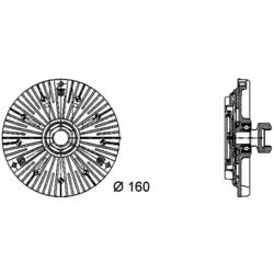 Spojka ventilátora chladenia MAHLE CFC 70 000P - obr. 1