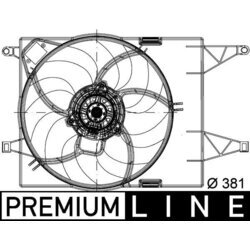 Ventilátor chladenia motora MAHLE CFF 202 000P