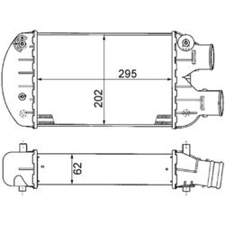 Chladič plniaceho vzduchu MAHLE CI 341 000P - obr. 1