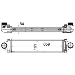 Chladič plniaceho vzduchu MAHLE CI 501 000S - obr. 1