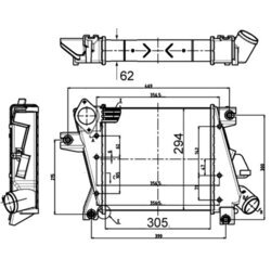 Chladič plniaceho vzduchu MAHLE CI 508 000S - obr. 1