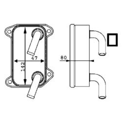 Chladič motorového oleja MAHLE CLC 40 000P - obr. 2