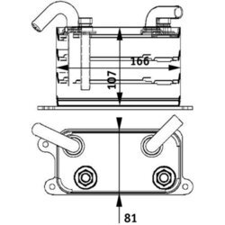 Chladič motorového oleja MAHLE CLC 62 000P - obr. 1