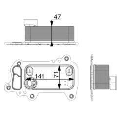 Chladič motorového oleja MAHLE CLC 79 000P - obr. 1