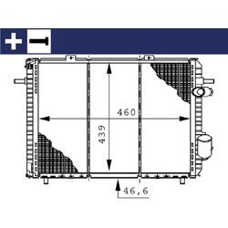 Chladič motora MAHLE CR 148 000S