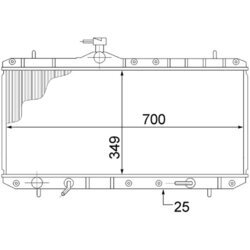 Chladič motora MAHLE CR 1517 000S