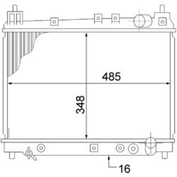 Chladič motora MAHLE CR 1523 000S