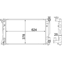 Chladič motora MAHLE CR 1530 000S