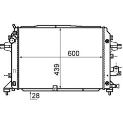 Chladič motora MAHLE CR 1857 000P - obr. 1