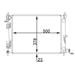 Chladič motora MAHLE CR 2194 000S