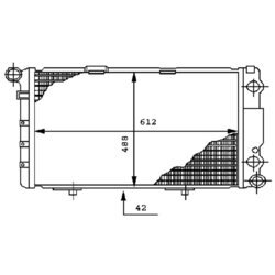 Chladič motora MAHLE CR 282 000P - obr. 3