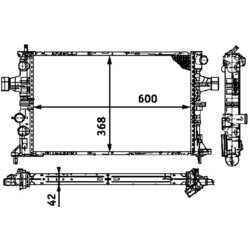 Chladič motora MAHLE CR 319 000S