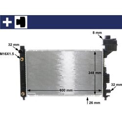 Chladič motora MAHLE CR 323 000S