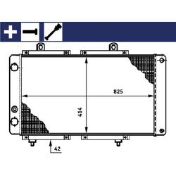 Chladič motora MAHLE CR 618 000S