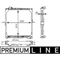 Chladič motora MAHLE CR 664 000P