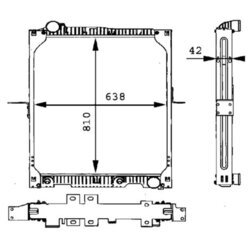 Chladič motora MAHLE CR 664 000P - obr. 1