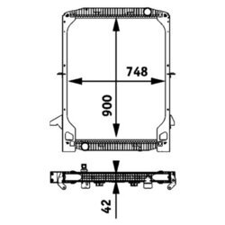 Chladič motora MAHLE CR 694 000P - obr. 1