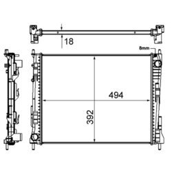 Chladič motora MAHLE CR 921 000S