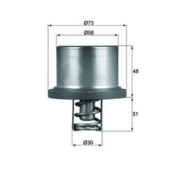 Termostat chladenia MAHLE THD 2 89 - obr. 2