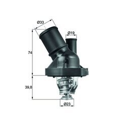 Termostat chladenia MAHLE TI 200 90 - obr. 2