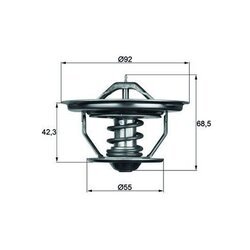 Termostat chladenia MAHLE TX 35 71 - obr. 2