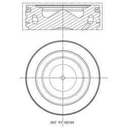 Piest MAHLE 007 PI 00104 000 - obr. 1