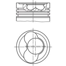 Piest MAHLE 030 59 00 - obr. 1