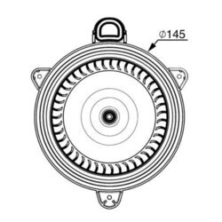 Vnútorný ventilátor MAHLE AB 268 000P - obr. 1