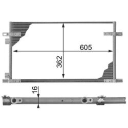 Kondenzátor klimatizácie MAHLE AC 278 000P - obr. 2