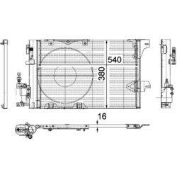 Kondenzátor klimatizácie MAHLE AC 339 000P - obr. 2