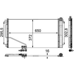 Kondenzátor klimatizácie MAHLE AC 449 000P - obr. 2