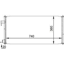 Kondenzátor klimatizácie MAHLE AC 689 000P - obr. 2