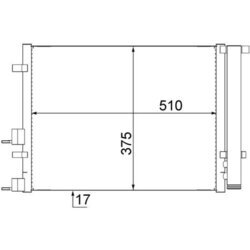 Kondenzátor klimatizácie MAHLE AC 731 000S - obr. 1