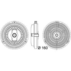 Spojka ventilátora chladenia MAHLE CFC 106 000P - obr. 1