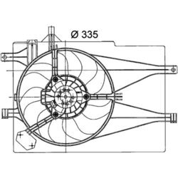 Ventilátor chladenia motora MAHLE CFF 204 000P - obr. 1