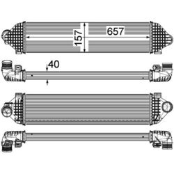 Chladič plniaceho vzduchu MAHLE CI 248 000P - obr. 1