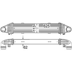 Chladič plniaceho vzduchu MAHLE CI 356 000P - obr. 1