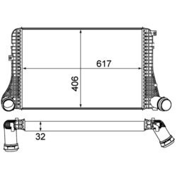 Chladič plniaceho vzduchu MAHLE CI 387 000P - obr. 1