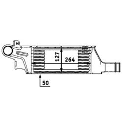 Chladič plniaceho vzduchu MAHLE CI 57 000P - obr. 3