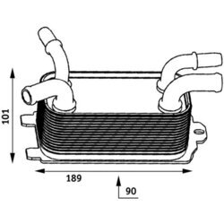 Chladič motorového oleja MAHLE CLC 60 000P - obr. 1