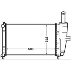 Chladič motora MAHLE CR 1443 000S