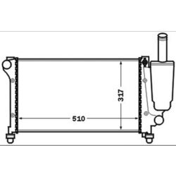 Chladič motora MAHLE CR 1451 000S - obr. 1