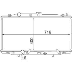 Chladič motora MAHLE CR 1462 000S