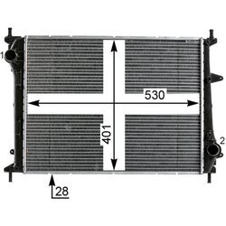 Chladič motora MAHLE CR 1999 000P - obr. 13