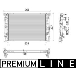 Chladič motora MAHLE CR 2199 000P - obr. 1