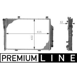 Chladič motora MAHLE CR 230 000P - obr. 2