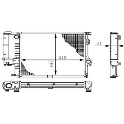 Chladič motora MAHLE CR 243 000P - obr. 1